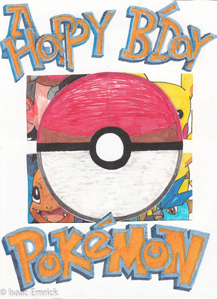 Pokemon Bday: front